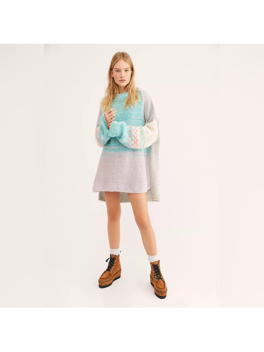 Free People Cozy Knit Oversized Sweater | Women’s Small